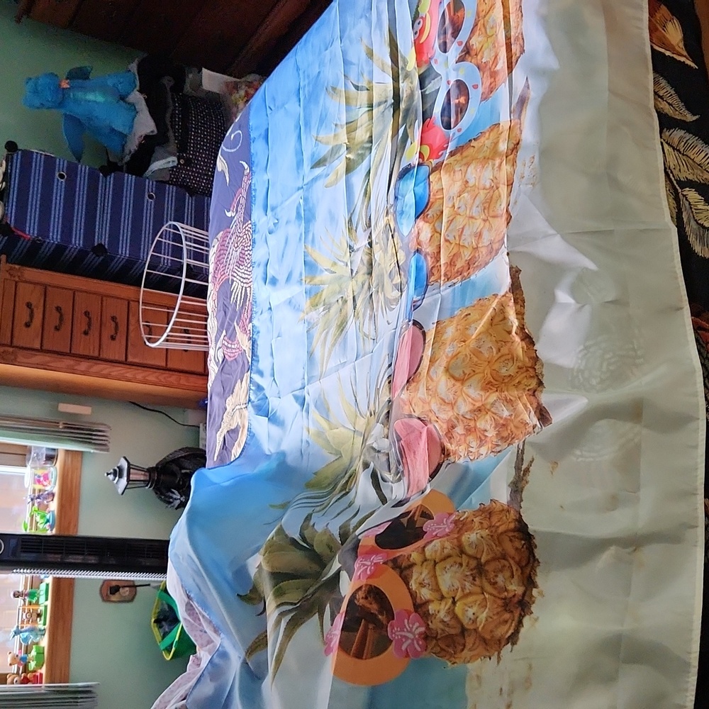 Extra Large Outdoor Decorative Flag Cool Summer Pinneapples wearing sun glasses